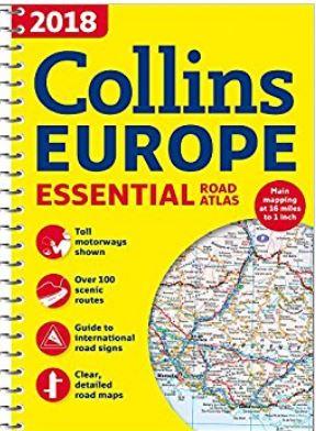  - Collins Europe 2018 - Essential Road Atlas