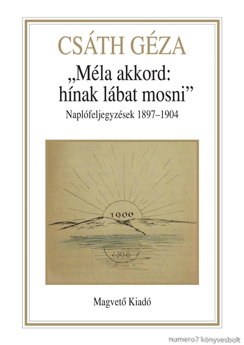 Csth Gza - Mla Akkord: Hnak Lbat Mosni - Naplfeljegyzsek 1897-1904