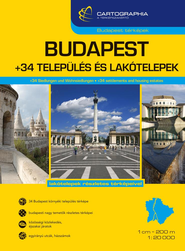  - Budapest + 34 Telepls s Laktelepek - Atlasz (Spirl)