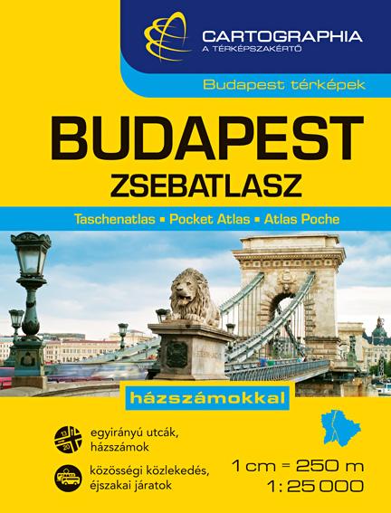  - Budapest Zsebatlasz - 1:25000 - Cart. - 
