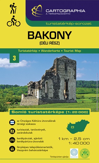 - Bakony (Dli Rsz) Turistatrkp 1 : 20 000