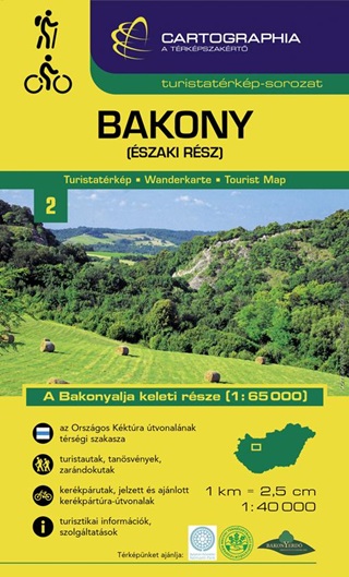  - Bakony (szaki Rsz) Turistatrkp - A Bakonyalja Keleti Rsze
