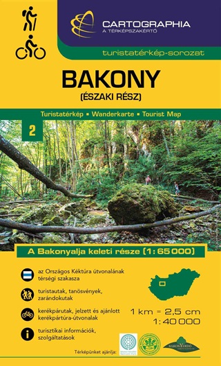  - Bakony (szaki Rsz) Turistatrkp - A Bakonyalja Keleti Rsze (2023)