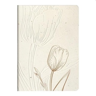 P0130-0468 - Jegyzetfzet Clairefontaine Tulip Paper, A/5, Textil Gerinc, 14,8x21cm, 32 Lapos