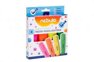 - - Szvegkiemel  Kszlet, 4 Neon Szn, Nebulo