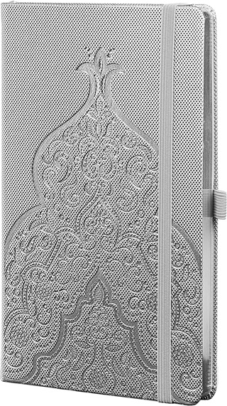  - Castelli Notesz A5 Oriental Charme Silver Arabesque
