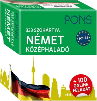  - Pons 333 Szkrtya Nmet Kzphalad + 100 Online Feladat