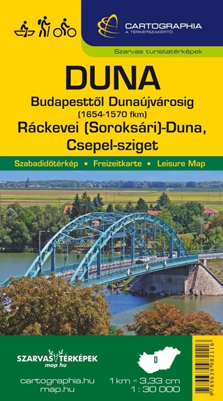 - - Duna Budapesttl Dunajvrosig 1 : 30 000